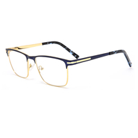 Marco de metal personalizado para gafas de hombre, marco de cristal transparente colgante para pared, pictu, soporte de exhibición para gafas ópticas