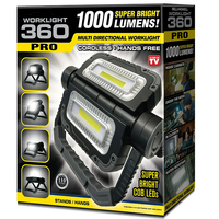 Lampe de travail directionnelle double LED COB pliante portable étanche 360 PRO