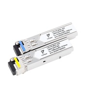 Módulo SFP YUNVO 1000BASE-SX 1.25G 850nm 550m Multimodo Dúplex LC Transceptor Óptico VCSEL DDM para Switch GLC-SX-MMD, 3 Años de Garantía