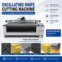 Couteau à vibrations CNC industriel multifonctionnel pour la découpe de matériaux d'isolation phonique et thermique