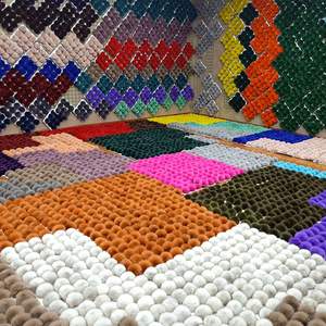 Envío rápido de fábrica, DIY Pompón, bolas de piel de conejo Real personalizadas para teléfono, tela, zapato, sombrero, adorno, pompones esponjosos, accesorio artesanal - Product Image 2