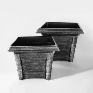 <span class=keywords><strong>Macetas</strong></span> cuadradas decorativas de plástico Maceta pintada <span class=keywords><strong>Macetas</strong></span> cuadradas de plástico - Product Image 2