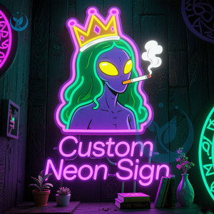 Ewen Giao Hàng Nhanh Tường Trang Trí Nội Thất UV In LED Dấu Hiệu Điện Tử Logo Tùy Chỉnh Đèn Ban Đêm Không Có Moq Dropshipping Neon Dấu Hiệu - Product Image 1