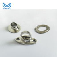 Serrure à bouton rotatif SNOWL pour porte de bateau, serrure à bouton rotatif, attaches et œillets assortis
