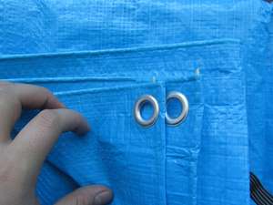 उच्च गुणवत्ता 80gsm 100gsm करने के लिए नीले रंग पीई तिरपाल पाली tarps बुना प्लास्टिक शीट - Product Image 3