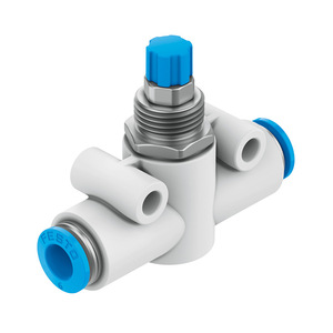 Válvula de control de flujo unidireccional en línea, precisa y duradera, con diseño de montaje rápido con tubo de conexión para movimiento ajustable del cilindro - Product Image 3