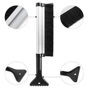 Brosse à neige télescopique rétractable et extensible, grattoir à <span class=keywords><strong>glace</strong></span> pour le <span class=keywords><strong>pare</strong></span>-<span class=keywords><strong>brise</strong></span> de véhicule d'hiver avec brosse à poils rigides - Product Image 5