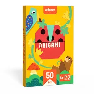 Mideer MD2088 Brainstorming Avançado Origami Livro-Introdução DIY Paper Craft Crianças Cartoon fantasia papel