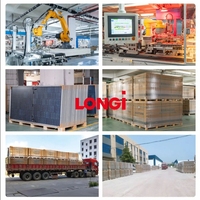 Panneau solaire bifacial Longi Hi-Mo 7 de type N 585 watts 600 watts 620 watts panneaux Topcon Mono Pv