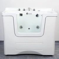 Baignoire SPA professionnelle pour animaux de compagnie, grande baignoire pour chiens et chats avec jets d'eau massants pour salon de toilettage
