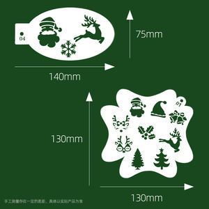 <span class=keywords><strong>Image</strong></span> <span class=keywords><strong>de</strong></span> personnage <span class=keywords><strong>de</strong></span> moule d'accessoires d'art corporel réutilisable adaptée à la peinture des enfants - Product Image 5