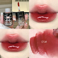 Gloss à lèvres imperméable mignon effet miroir haute brillance ultra hydratant mini rouge à lèvres liquide effet verre
