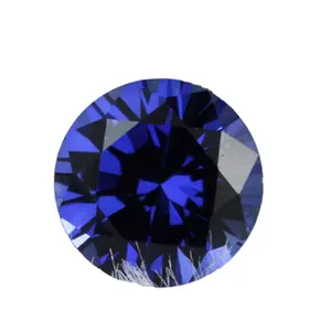 Price Gemstones Blue 34# Synthetic Corundum Sapphire Round