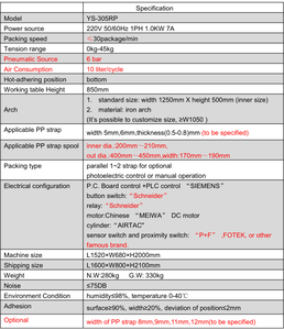 <span class=keywords><strong>Machine</strong></span> de cerclage sans pilote automatique de presseur supérieur de YS-305RP <span class=keywords><strong>Machine</strong></span> de cerclage en plastique automatique - Product Image 4