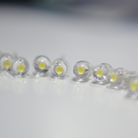 Diode LED diffuse F5 à montage traversant, lentille couleur 0,06W, blanc, bleu, rouge, vert, jaune, orange, 5mm