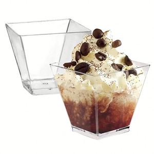 Wholesaler Premium 60ml Disposable Gold Glitter <b>Plastic</b> Bowls Mini Dessert Shooter <b>Cups</b> 2 Oz Small <b>Plastic</b> Square Dessert <b>Cups</b> - Product Image 3