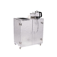 Armoire à thé en cristal Ice-Feel / Armoire à thé élégante de style chinois moderne, pièce de designer créative pour restaurants, villas, hôtels