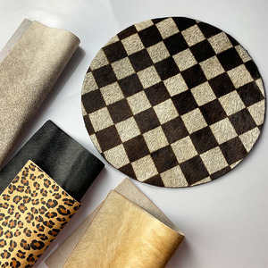 तेल बढ़त घोड़े का बाल ब्लॉक चटाई पश्चिमी भोजन चटाई DIY घोड़े का बाल टुकड़ा मशीन blanking टेबल चटाई चमड़े नॉर्डिक शैली कोस्टर - Product Image 3