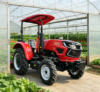 Fournisseur professionnel, tracteur agricole compact à haute efficacité, homologué CE EPA, 50 CV, 4 roues motrices, boîte de vitesses Weichai Diesel