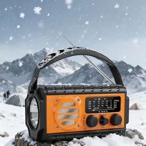Radio solaire d'urgence incontournable avec manivelle ABS, batterie externe 10W 20000mAh, alerte météo AM/FM, survie pour l'énergie propre - Product Image 3