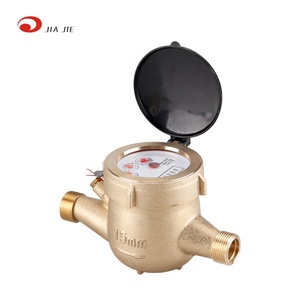 Compteur d'eau multi-jets 1/2'' en laiton couleur naturelle, type sec, multi-jets - Product Image 5