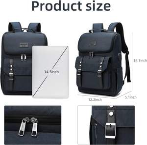 Mochila de viaje de gran capacidad con muestra gratis, mochila personalizada para ordenador portátil, bolsa de viaje de Material impermeable de poliéster - Product Image 5