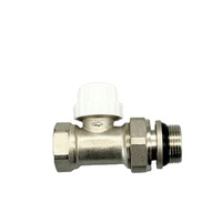 Vanne thermostatique droite en acier inoxydable/laiton DN20 pour systèmes de chauffage au sol
