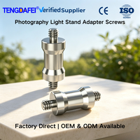 Adaptateur de vis en alliage d'aluminium anodisé résistant à la corrosion, filetage 1/4 3/8, convertisseur de trépied CNC de précision universel pour appareil photo sans miroir