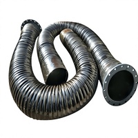 Conduit flexible renforcé en fil d'acier ondulé noir pour la construction minière