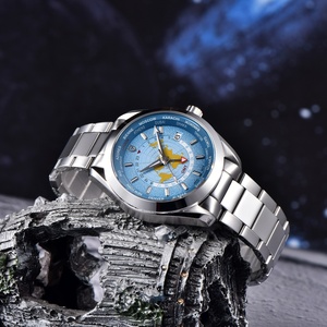 Reloj PAGANI DESIGN 2025 Deportivo de Lujo para Hombre, Automático, Mecánico, de Acero Inoxidable, Resistente al Agua 10 Bar, con Cristal, Hora Mundial GMT, NH34 - Product Image 4