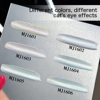 Poudre magnétique 9D effet œil de chat Aurora, pigment perlé translucide 3D magique pour ongles, vente en gros en vrac