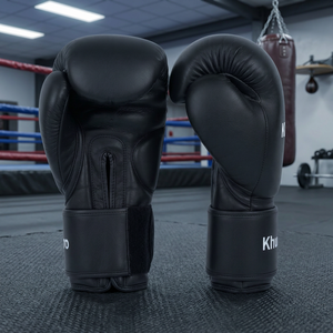 KHUMBRO SPORTS OEM ODM Vente en gros de gants de boxe en cuir PU avec sangle de poignet réglable, emballage personnalisé, unisexe, pour usage professionnel - Product Image 3