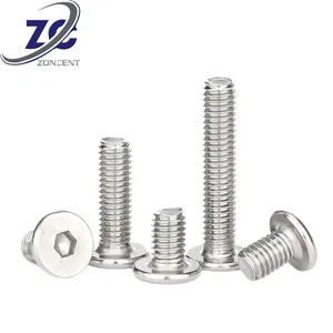 Socket Cap Screw Wholesale Socket Bolt M2 M2.5 M3 M4 M6 M8 Ultra Low Profile Hex Socket Thin Head Bolt