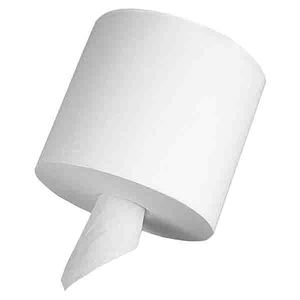 Serviette en papier commerciale vierge blanche enroulée à la main, 34 g/m², 7,75 pouces x 800 pieds, noyau intérieur de 5 cm, 6 rouleaux par carton - Product Image 6