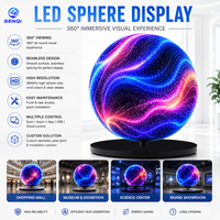 Pantalla LED Esférica Personalizada, Pantalla de Video Esférica de 360 Grados, Globo LED Publicitario, Pantalla LED Flexible Digital