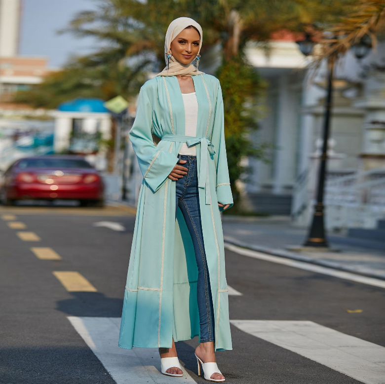 Pakistani Muslim Women Jubah Abaya Elegant Modest