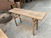 Table d'autel murale rustique naturelle en bois d'orme recyclé antique de gros, provenance Shanxi