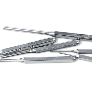 Beta 31/B6 chrome-plated <b>pin</b> punches from 2mm to 8mm in a <b>roll</b>-up bag (6 pieces) - Product Image 4
