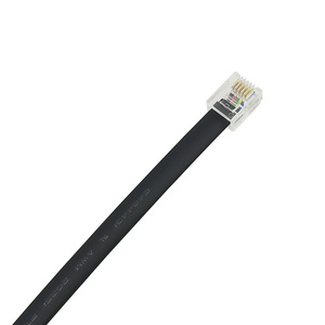 Connecteur RJ12 6P6C câble téléphonique à 6 conducteurs avec fiche à boucle droite <span class=keywords><strong>ev3</strong></span> mâle vers prise Dupont câble RJ12 de longueur 0.8Ft/25cm noir - Product Image 3