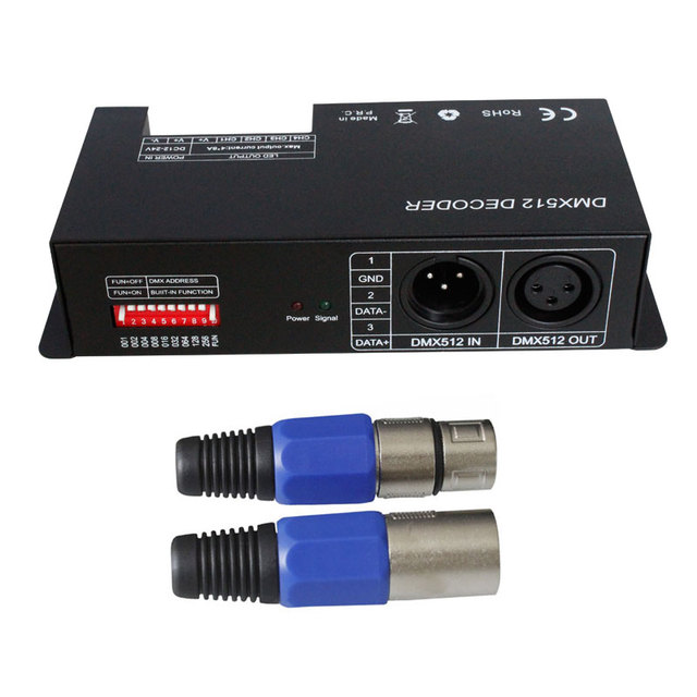 DMX 512 4*8 Stage Light Engineering Project DC12-24V 5050 RGBW 4 Channel Decoder with Manual Switch DMX512