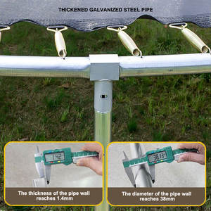 Trampoline de 12 <span class=keywords><strong>pieds</strong></span> pour enfants et adultes, trampoline de 3,66 m, trampoline de haute qualité <span class=keywords><strong>avec</strong></span> filet de sécurité, vente de haute qualité - Product Image 4