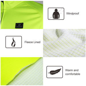 <span class=keywords><strong>Veste</strong></span> de cyclisme hiver coupe-vent Darevie Professional pour <span class=keywords><strong>homme</strong></span>, en tissu polaire extensible en maille - Product Image 5