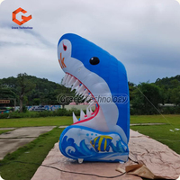 Éclairage LED Tunnel gonflable pour les requins Tente gonflable personnalisée pour les événements sportifs