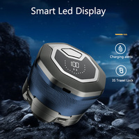 Rasoir Électrique Rotatif à 6 Têtes Magnétiques, Rechargeable USB, Étanche IPX6, Kit de Toilettage pour Hommes (Visage, Tête), Idéal Hôtel, Maison, Camping-Car