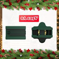 Éclairage de noël SPT-1 SPT-2 Vampire Plug Mâle Femelle Vert Slip Plug Set Gilbert Zip Plugs En Plastique Vis Style