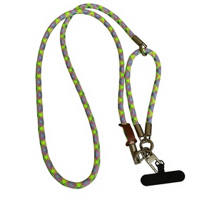 Factory Custom 7mm Outdoor Mobile Phone <b>Lanyard</b> with Crossbody Necklace <b>Polyester</b> Material Phone Strap - Product Image 5