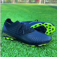 Chaussures de football professionnelles en tricot tissé avec semelle TPU durable pour terrain ferme – Collection Printemps-Automne pour Hommes (Sortie d'usine)
