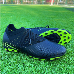 Factory Outlet Professional Soccer Cleats Knit Woven Exterior Durable TPU Sole Firm Ground <b>Boots</b> Men Club <b>Spring</b> Autumn - Product Image 3