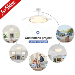 1stshine ventilateur <span class=keywords><strong>de</strong></span> plafond à LED 30W éclairage à LED fonctionnement silencieux ventilateur <span class=keywords><strong>de</strong></span> plafond à pales cachées avec télécommande - Product Image 5