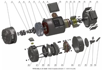 Moteur de treuil de grue à tour ZCJJ RCV95 95NM – Pièces de rechange moteur de haute qualité